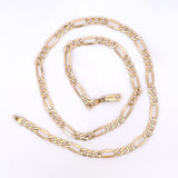 10K Gold Men Figaro Chain 5mm