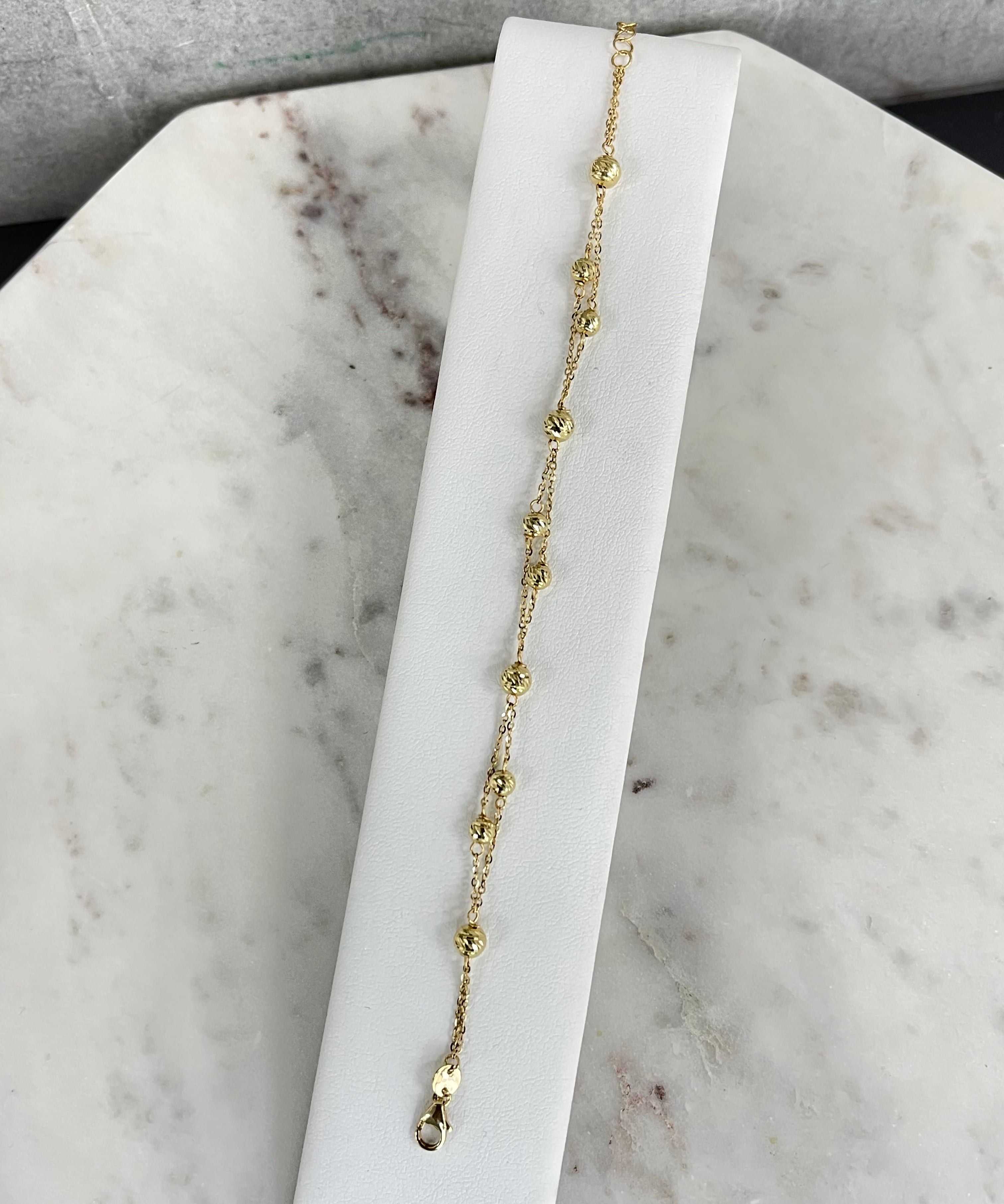 18K Yellow Gold Bead Ensemble