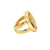 18K Gold Pyramid Woman Ring