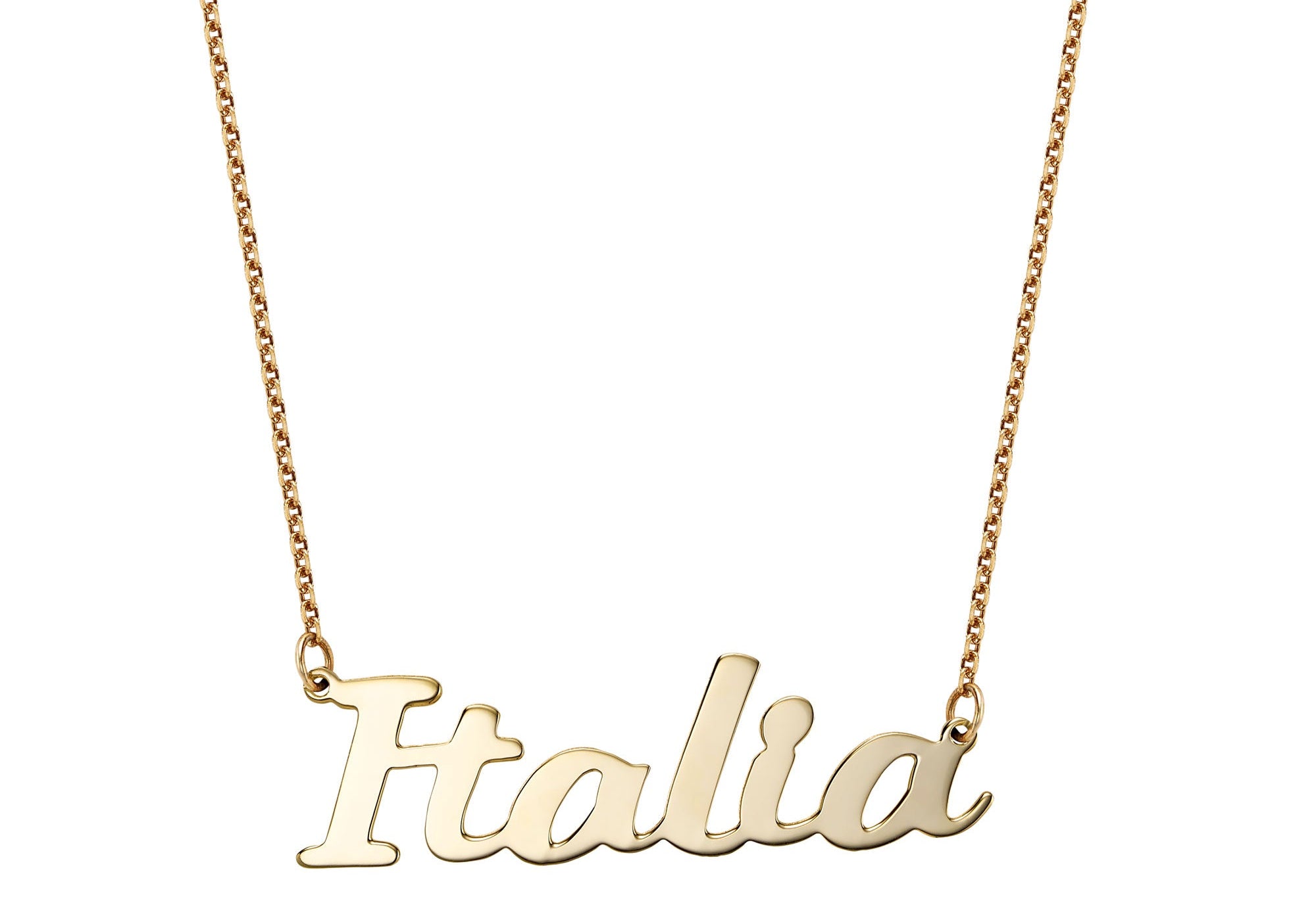 Lovely Name Necklace Silver