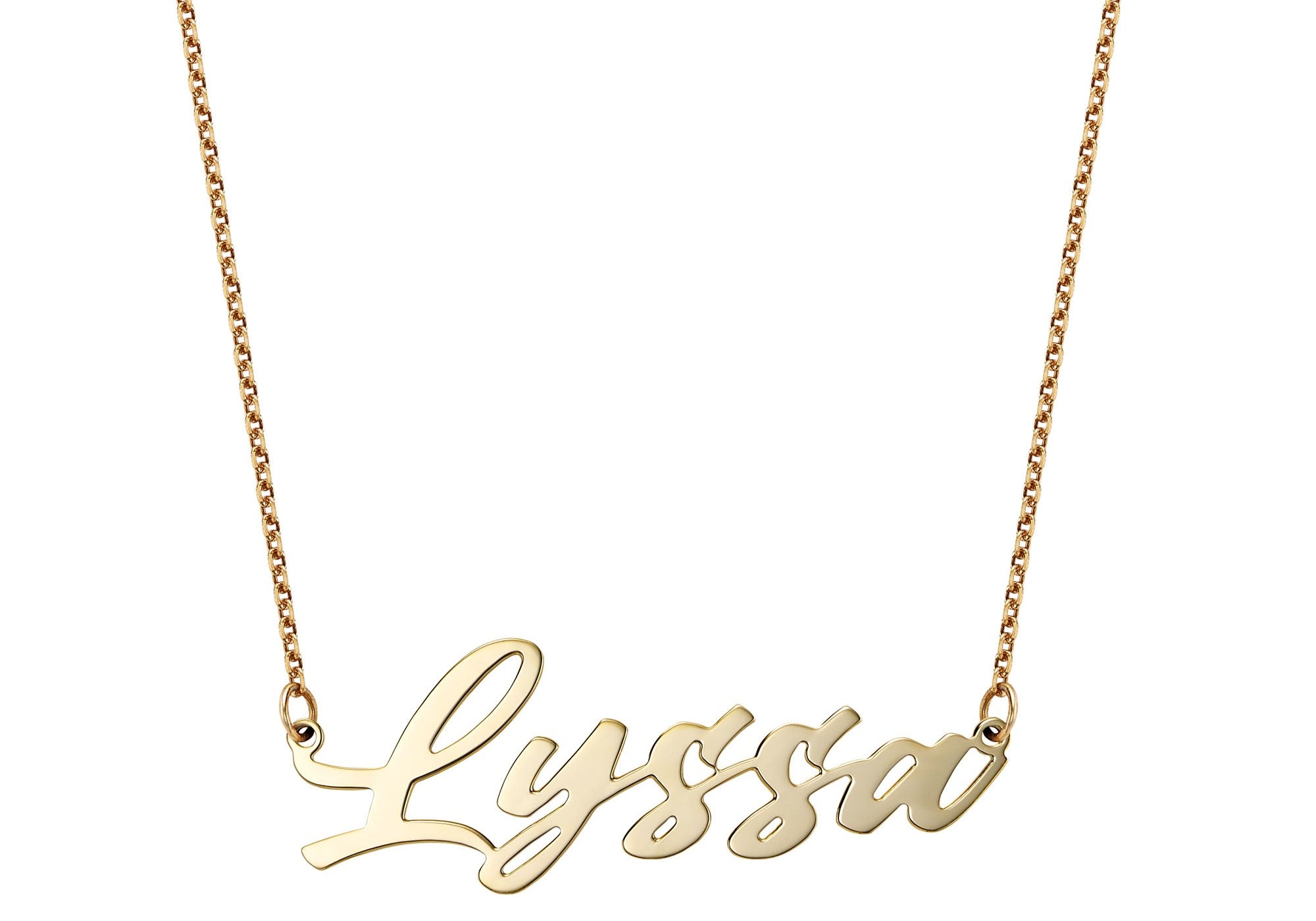 Darling Name Necklace Silver