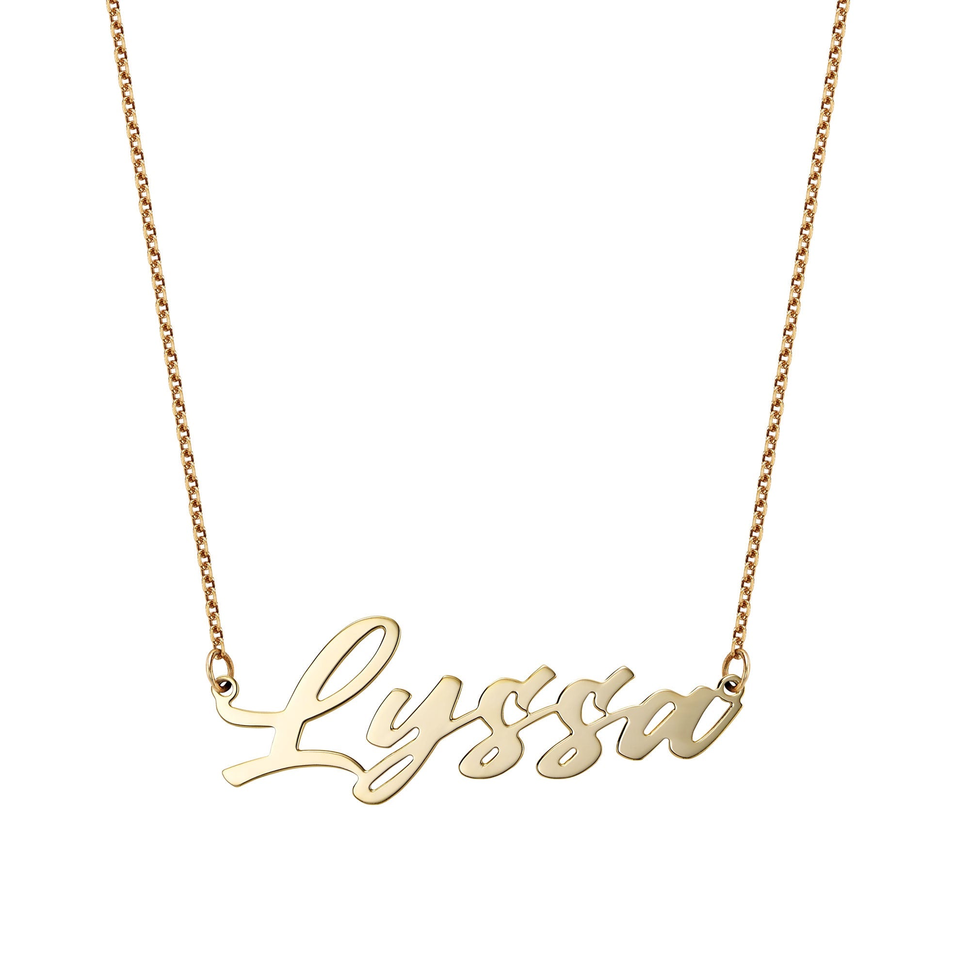 Darling Name Necklace Silver