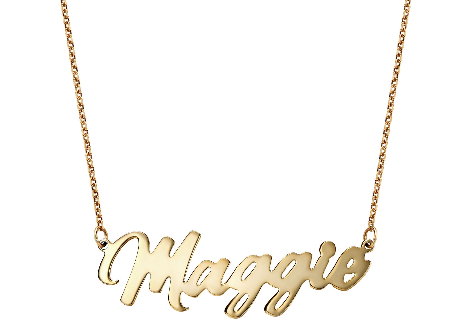 Posh Name Necklace Silver