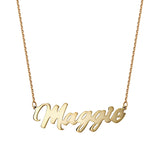 Posh Name Necklace Silver