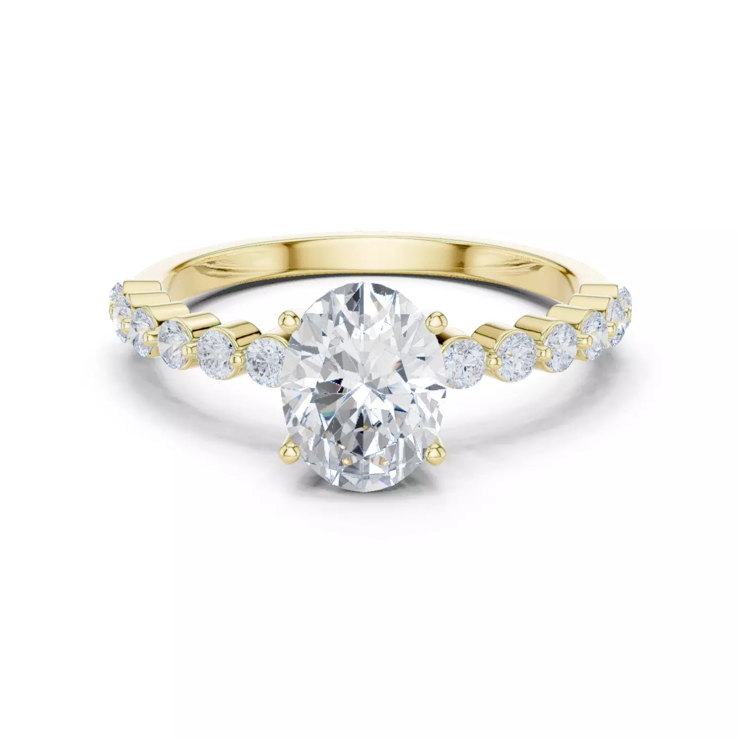 Bague de fiançailles taille ovale - Floria 