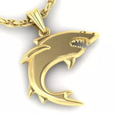 Custom Shark Pendant 10K Gold