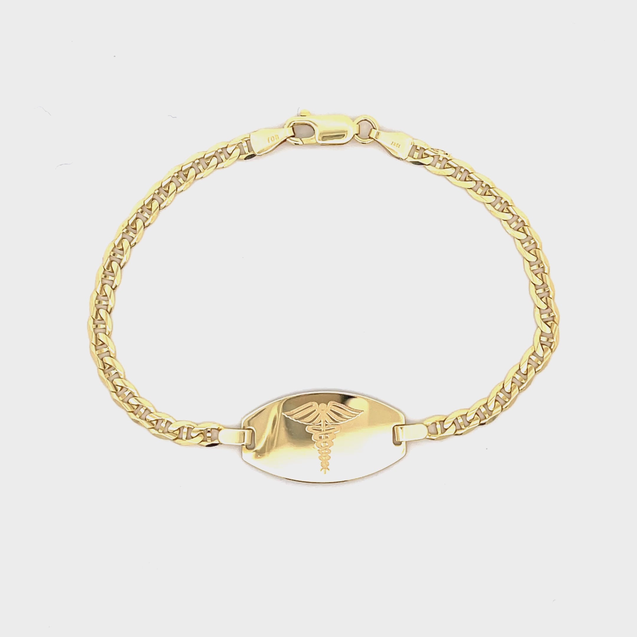 10K SOLID GOLD MEDICAL BRACELET Be Jolie