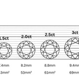 Boucles d'oreilles à tige en diamant 14 carats
