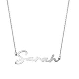 Signature Name Necklace Silver