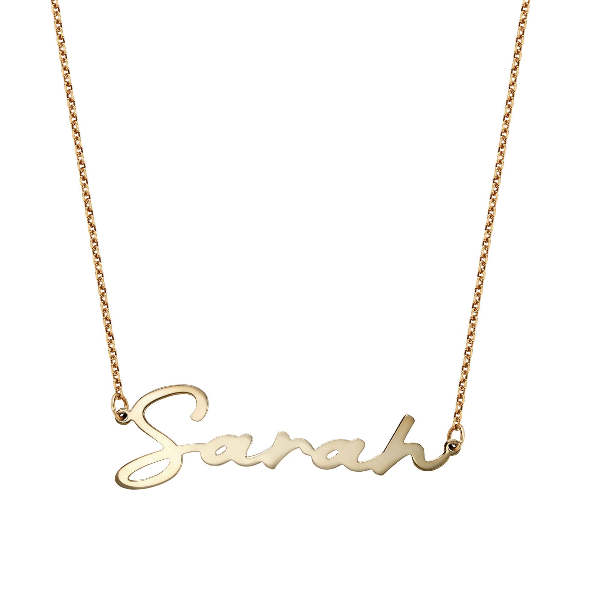 Signature Name Necklace Silver