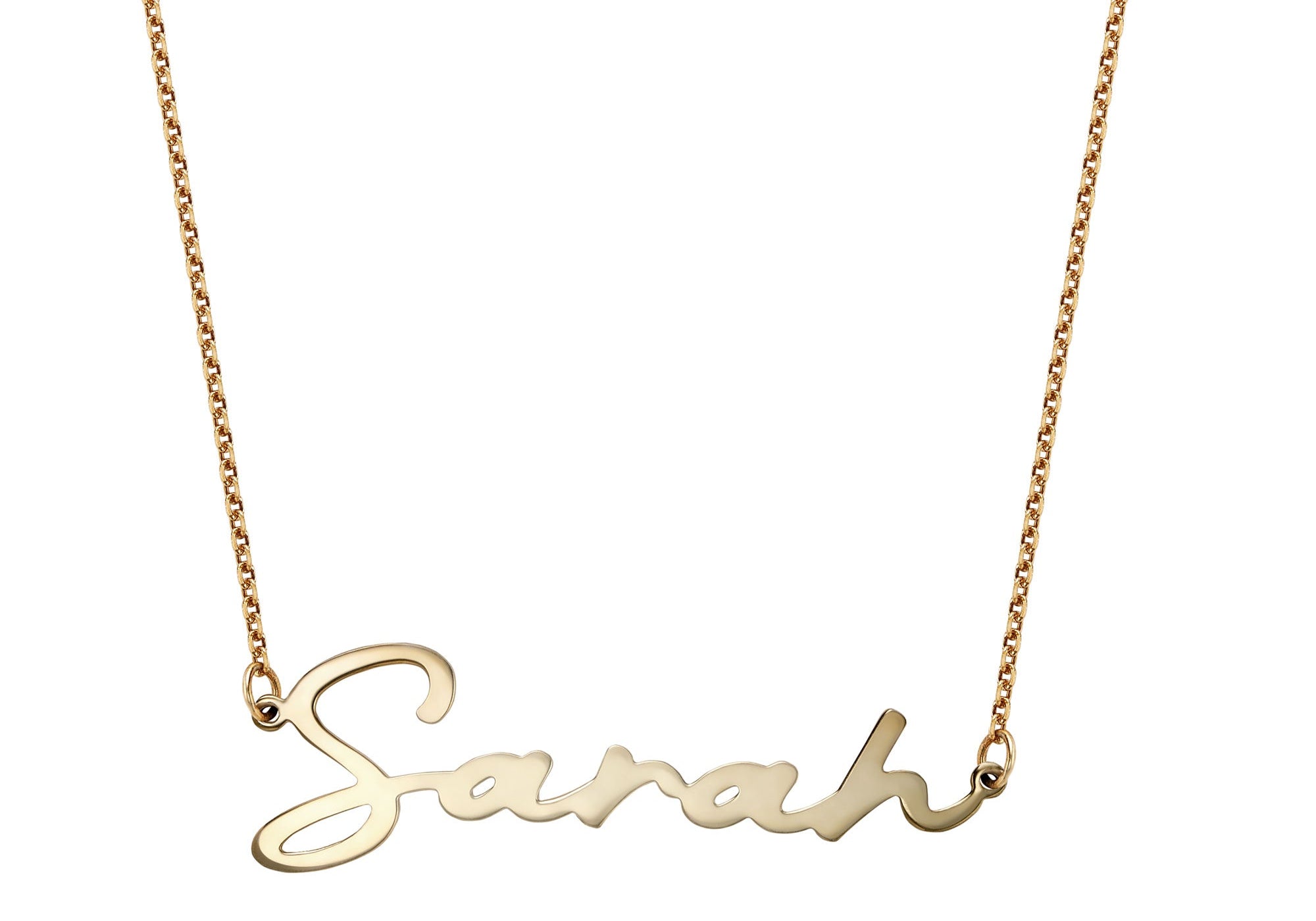 Signature Name Necklace Silver