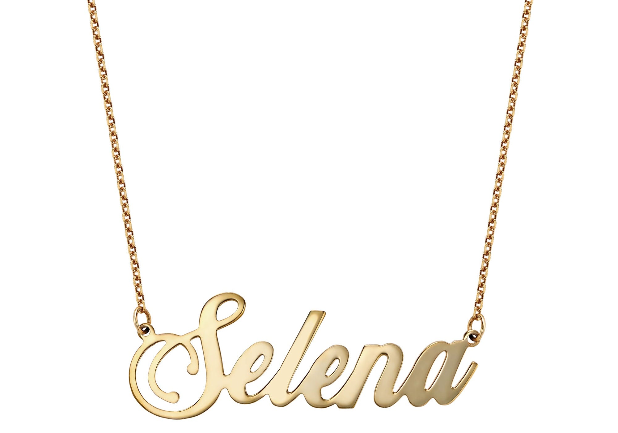 Elegant Name Necklace Silver