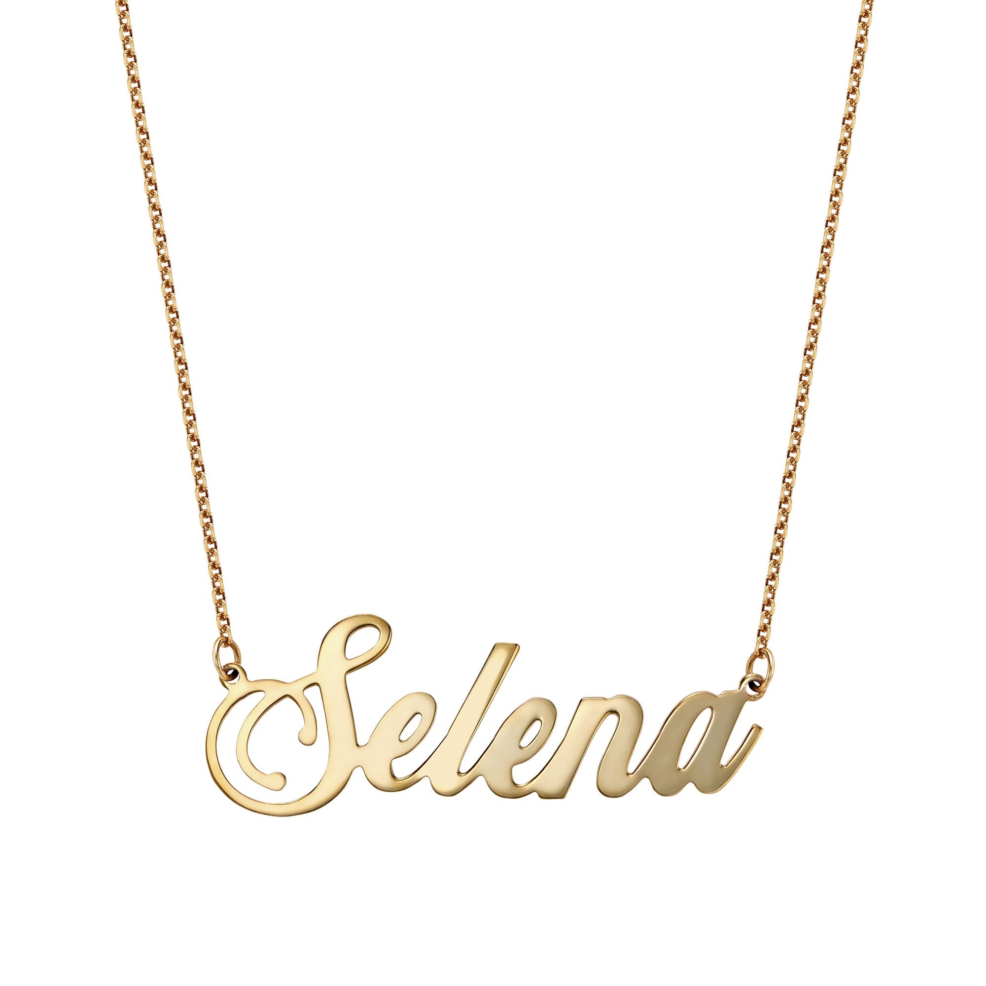 Elegant Name Necklace Silver