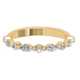 14K Oval Hidden Halo Diamond Engagement Ring-Joanna