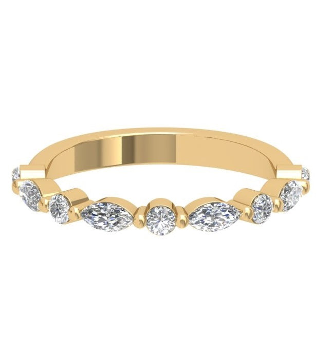 14K Oval Hidden Halo Diamond Engagement Ring-Joanna