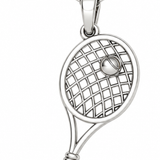 Tennis Racket Pendant - Gold 14K