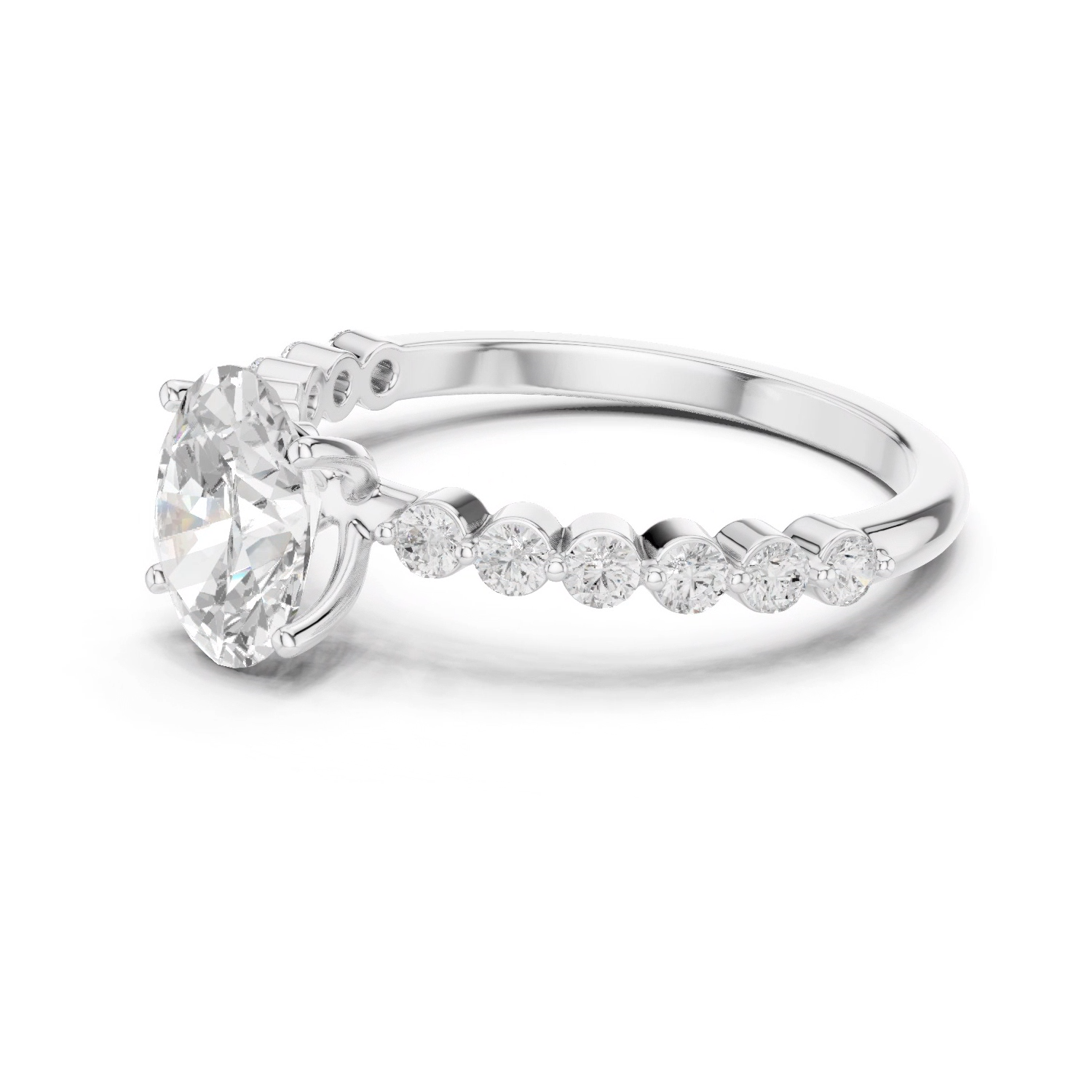 Bague de fiançailles taille ovale - Floria 