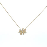 Snow Flake Necklace 10k Gold