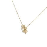 Snow Flake Necklace 10k Gold
