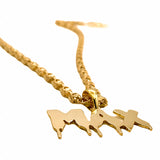 Drip Men Name Pendant 10K Gold