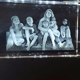 3D Crystal Large Presidential Wide 27x18cm 1 to 14 People