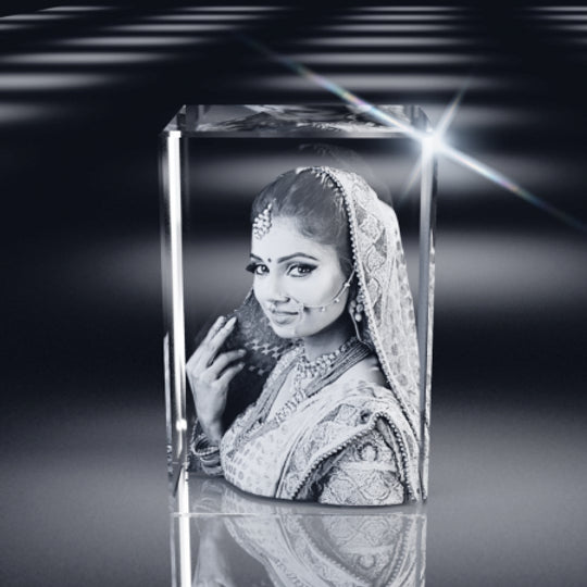 Cristal 3D Rectangle Haut 12x8 1 à 4 Faces