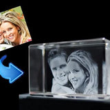 3D Crystal Wide Mini Mantel 15x10cm 1 to 6 People