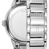 Bulova Women's Crystal Watch In Blue Dial 96L276