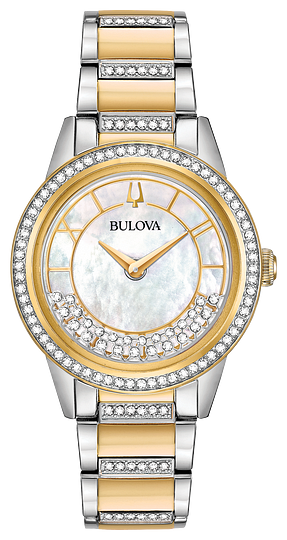 Crystal Bulova Dress Watch 98L245