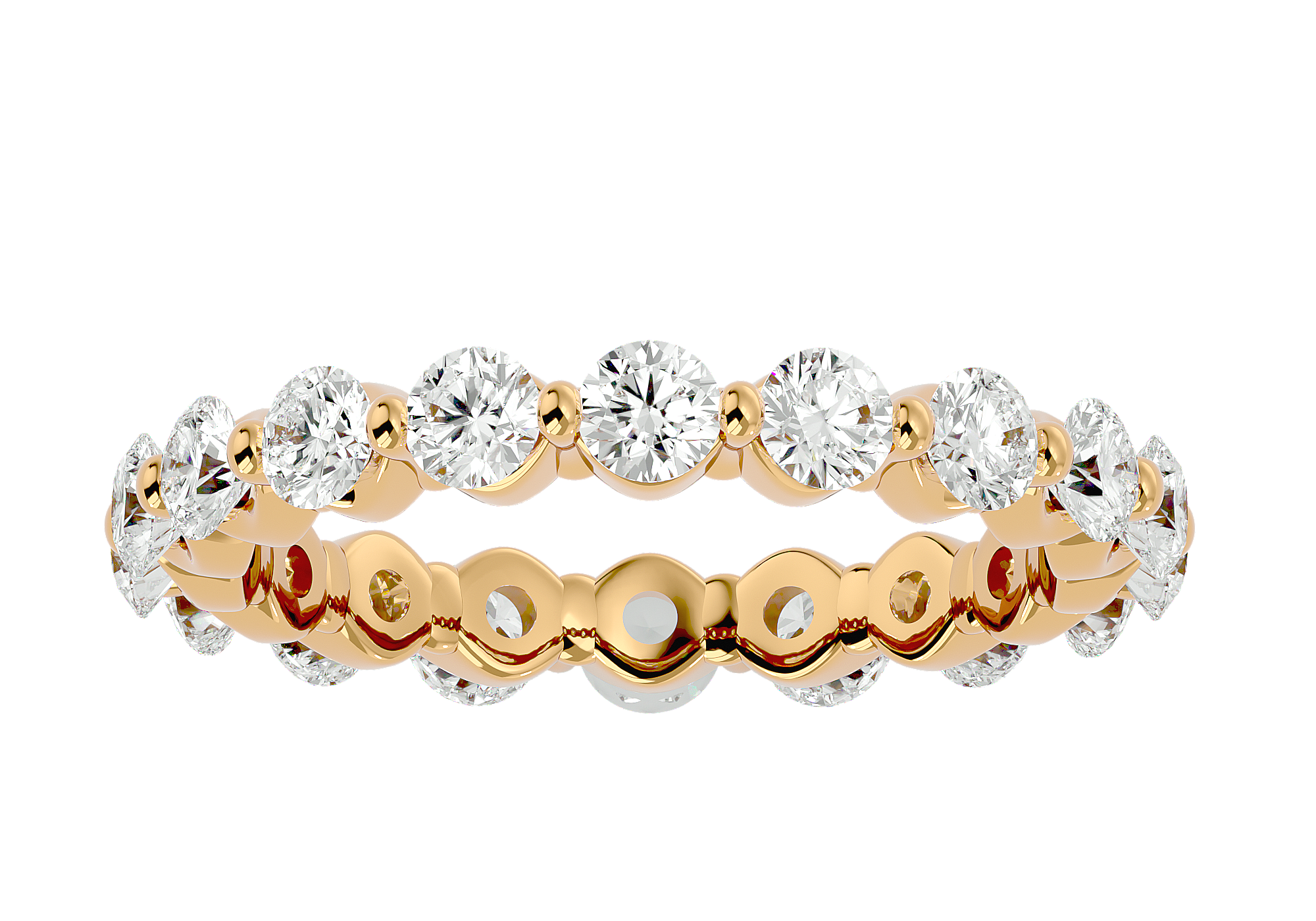 Aurora 2ctw Eternity Band Gold