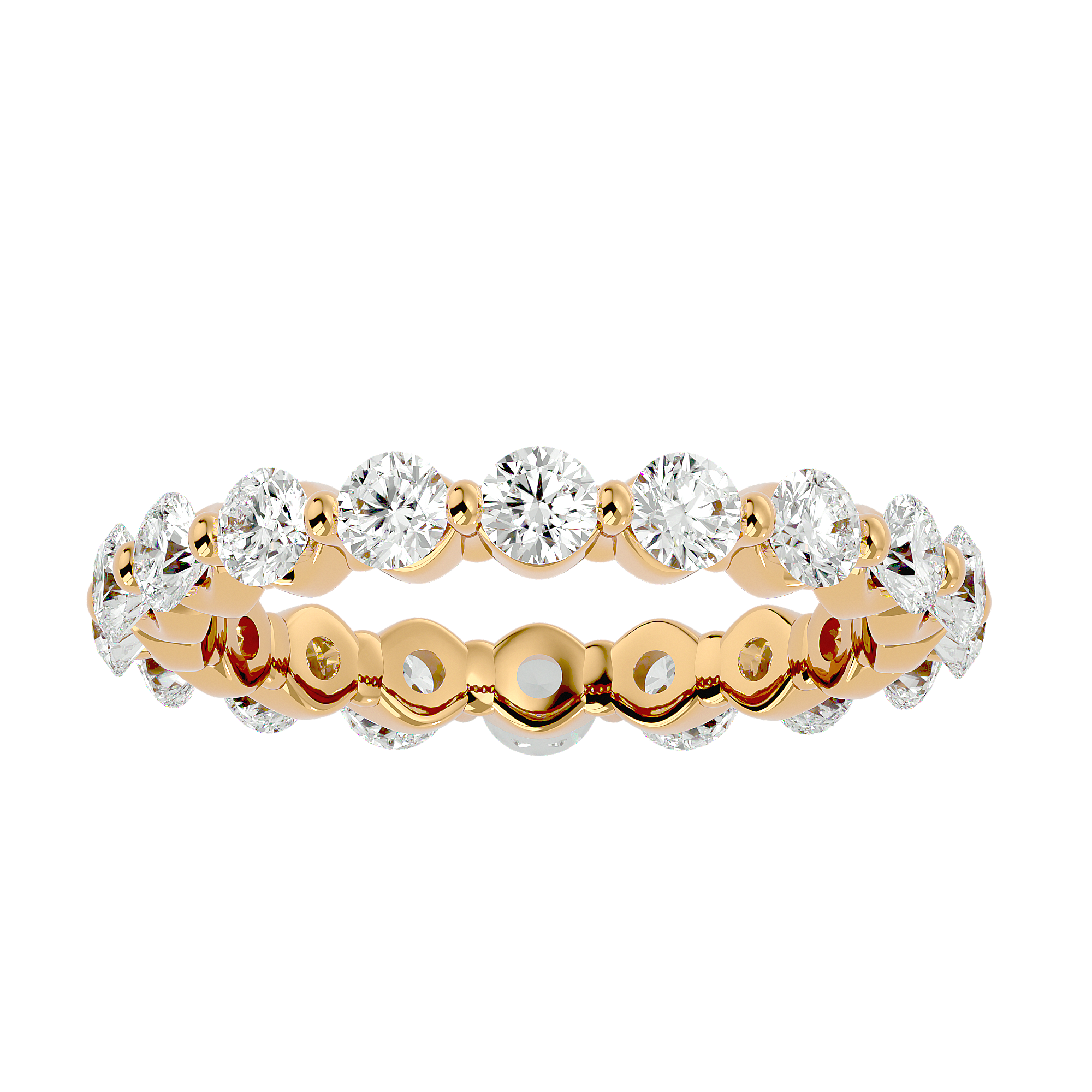 Aurora 2ctw Eternity Band Gold
