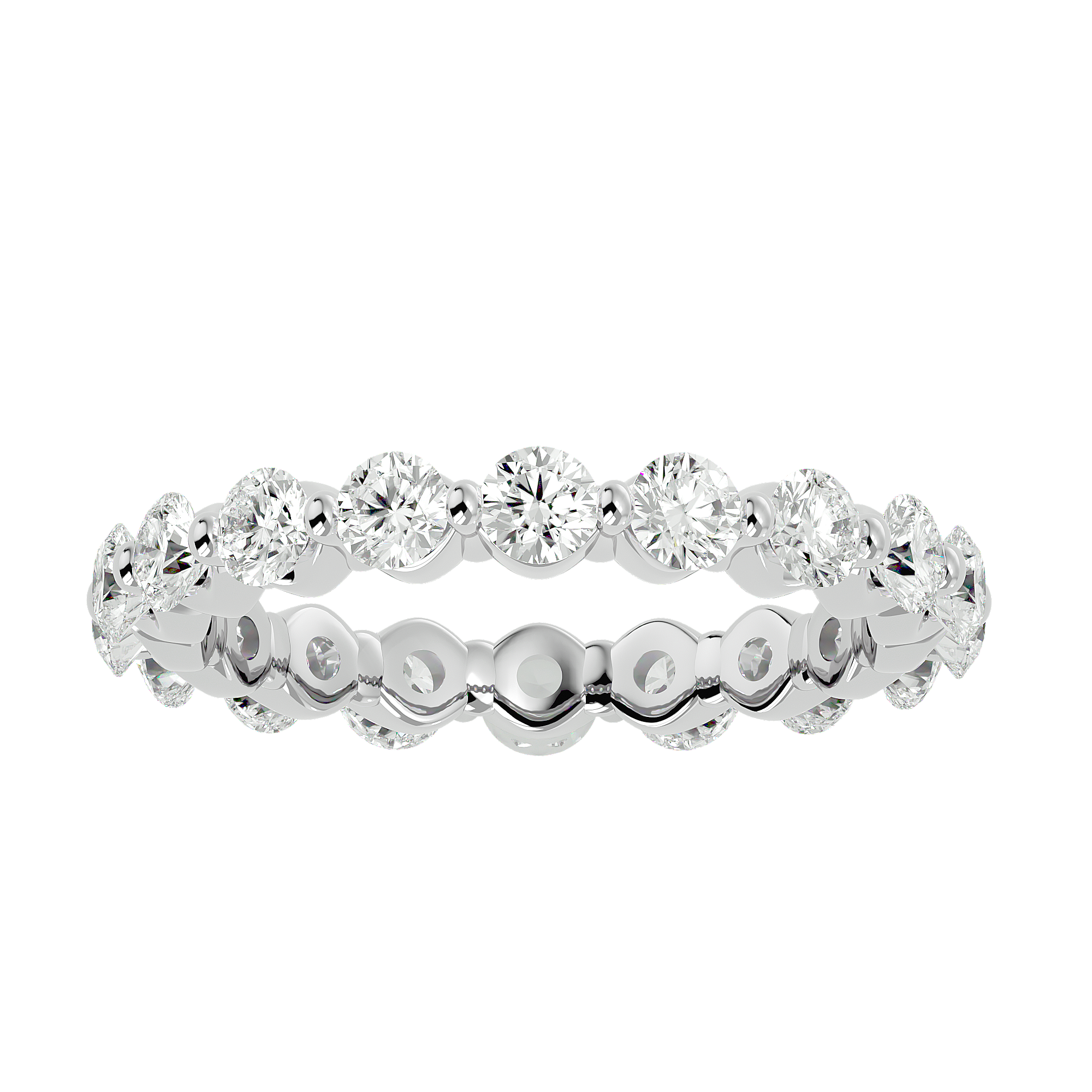 Aurora 2ctw Eternity Band Gold