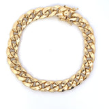 10mm Curb Gold Bracelet 10k Gold