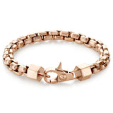 8MM ROUND BOX BRACELET ROSE