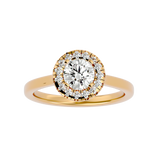 1 Carat Halo Diamond Engagement Ring