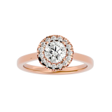 1 Carat Halo Diamond Engagement Ring