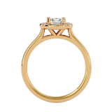 1 Carat Halo Diamond Engagement Ring