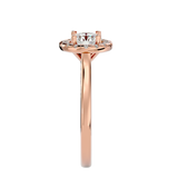 1 Carat Halo Diamond Engagement Ring