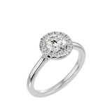 1 Carat Halo Diamond Engagement Ring