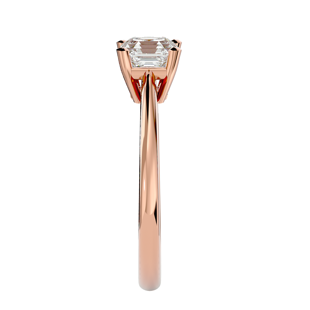 The Classic Asscher Cut Diamond  Engagement Ring