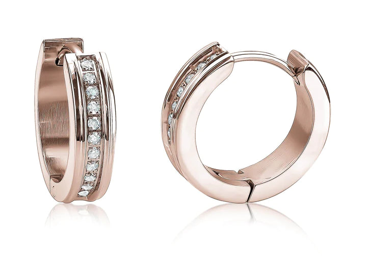 CZ  Pavé Huggies Earrings