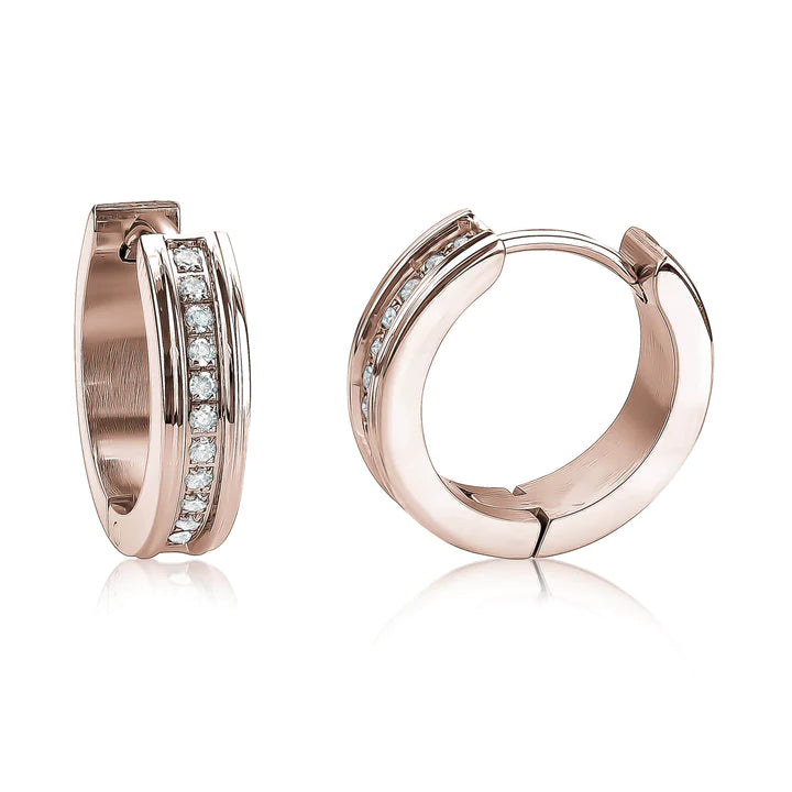 CZ  Pavé Huggies Earrings