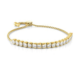 4mm Tennis Bracelet Gold Tone