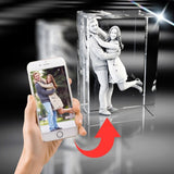 3D Crystal Tall Large Mantel 18x12cm 1 to 7 People