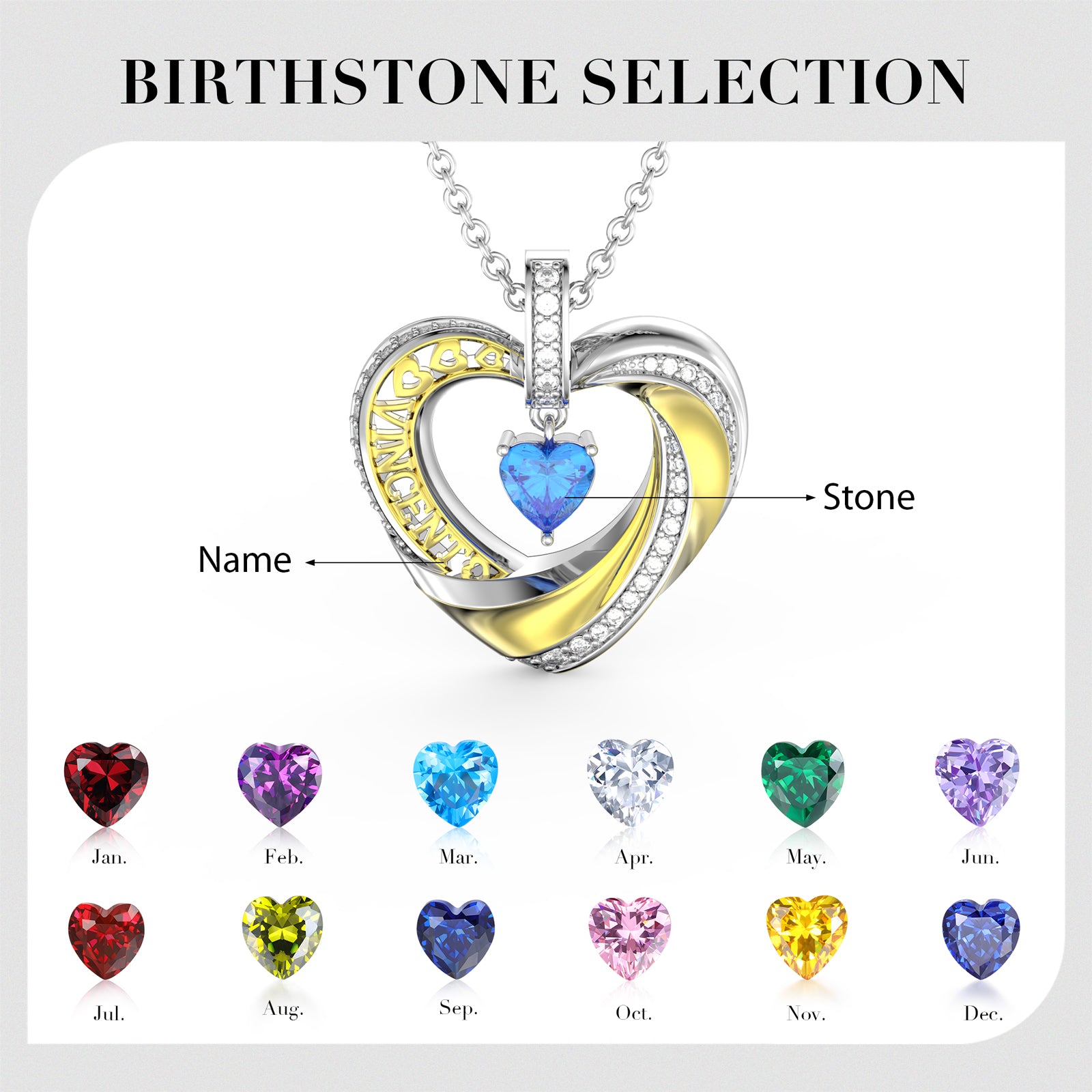 Collier de bijoux 3D personnalisé