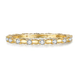 Stackable Eternity Moissanite 18K Gold