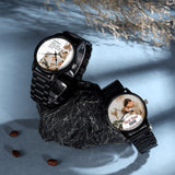 Custom Photo Watch Men Black S.Steel