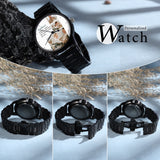 Custom Photo Watch Men Black S.Steel