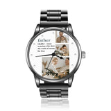 Custom Photo Watch Men Black S.Steel