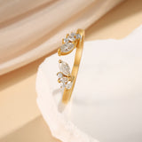 Natural Moissanite Ring 18K Gold